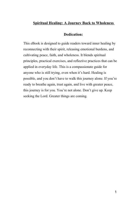 Spiritual Healing E-Book